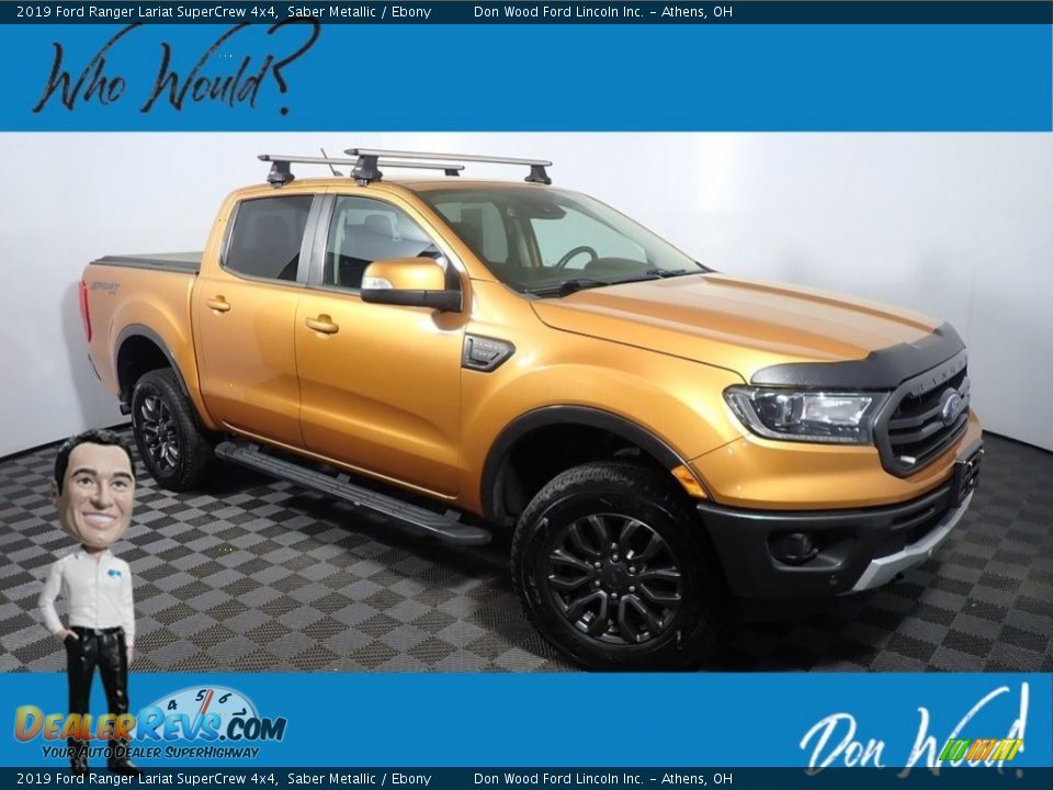 2019 Ford Ranger Lariat SuperCrew 4x4 Saber Metallic / Ebony Photo #1