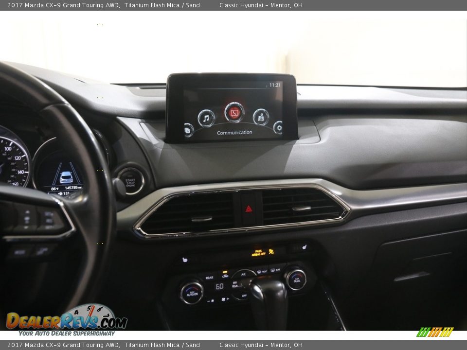 2017 Mazda CX-9 Grand Touring AWD Titanium Flash Mica / Sand Photo #9