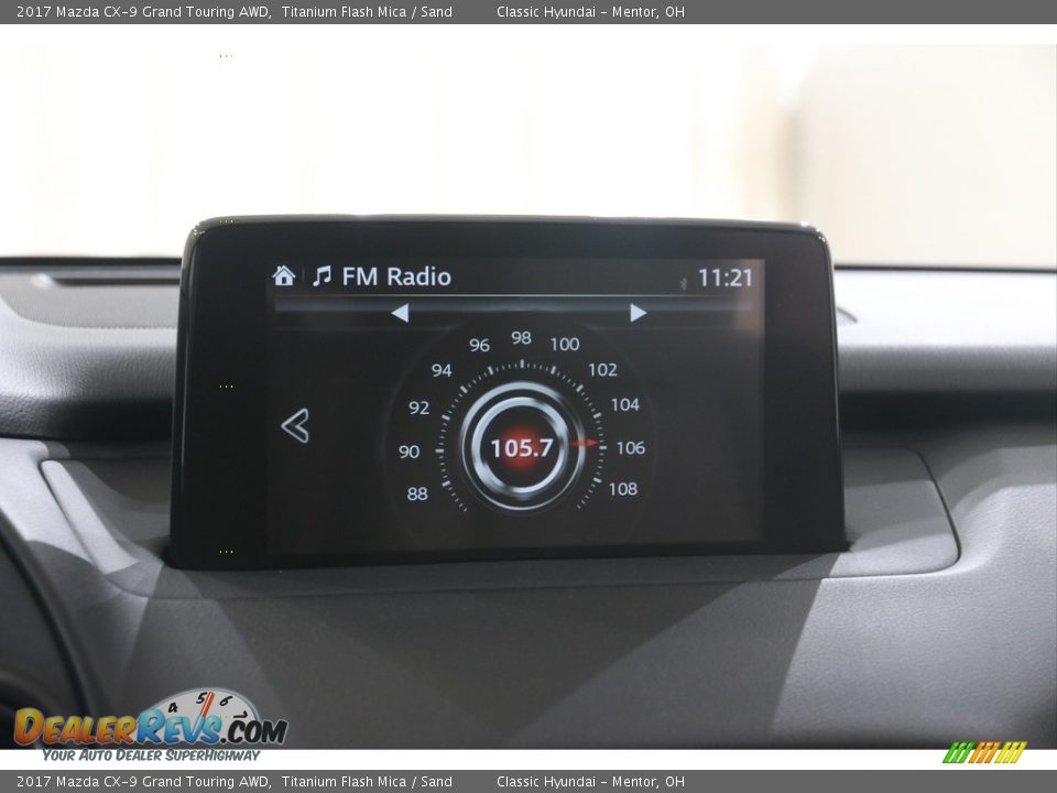 2017 Mazda CX-9 Grand Touring AWD Titanium Flash Mica / Sand Photo #11