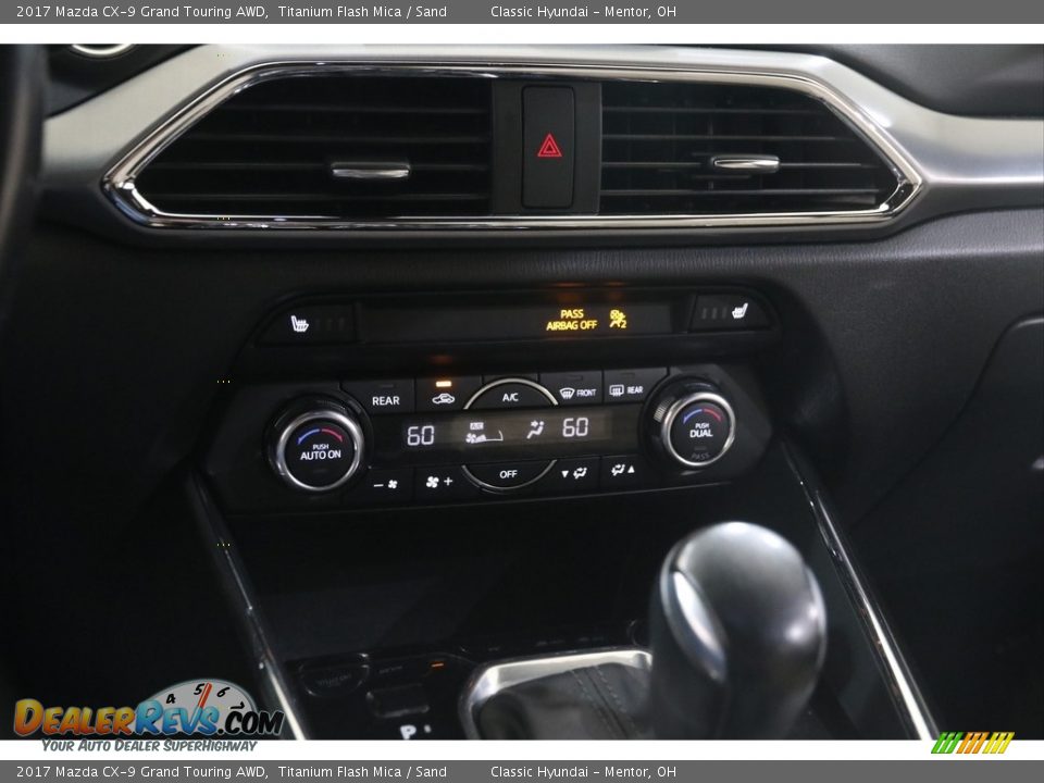 2017 Mazda CX-9 Grand Touring AWD Titanium Flash Mica / Sand Photo #14