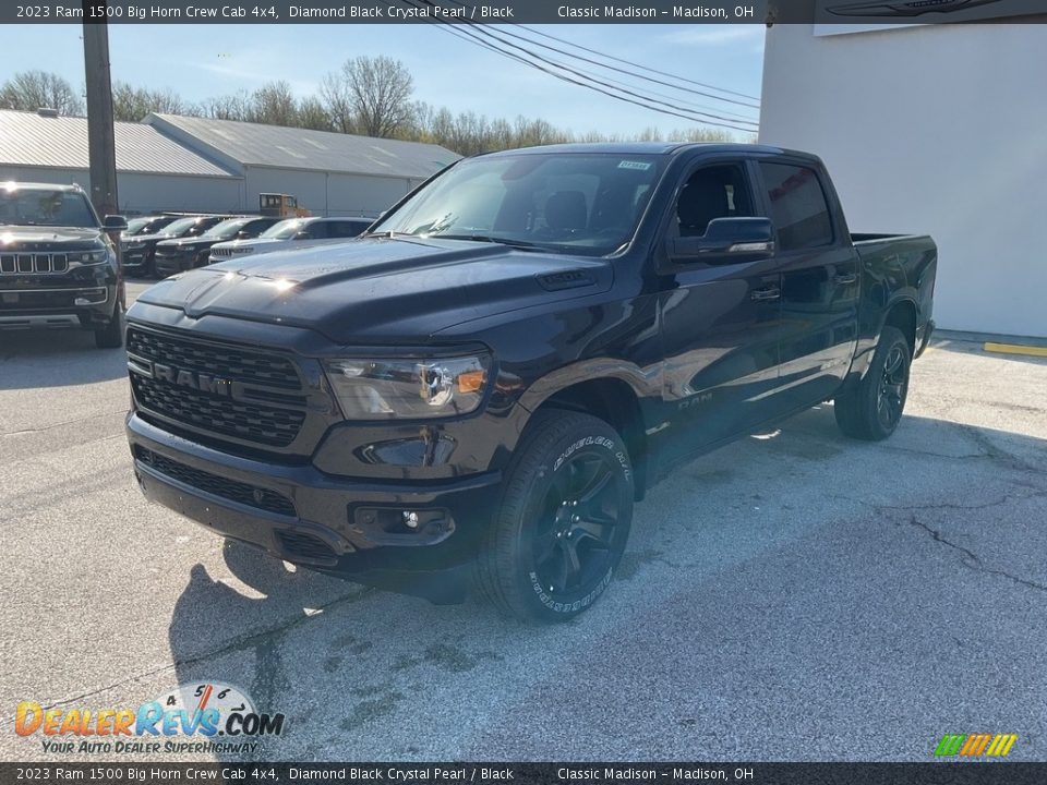 2023 Ram 1500 Big Horn Crew Cab 4x4 Diamond Black Crystal Pearl / Black Photo #7