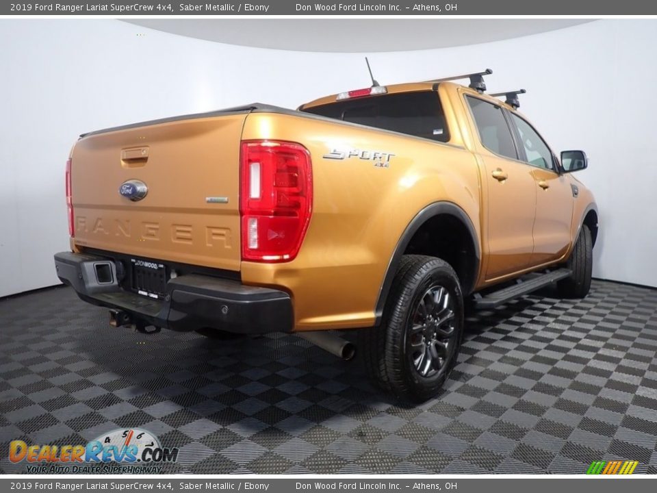 2019 Ford Ranger Lariat SuperCrew 4x4 Saber Metallic / Ebony Photo #16