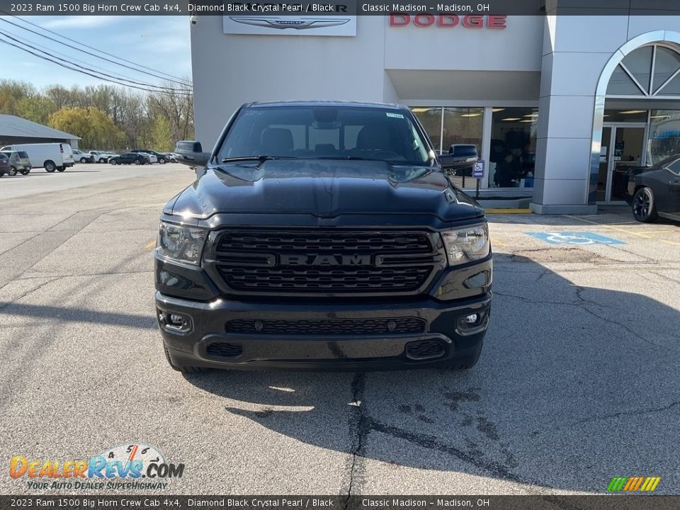 2023 Ram 1500 Big Horn Crew Cab 4x4 Diamond Black Crystal Pearl / Black Photo #10