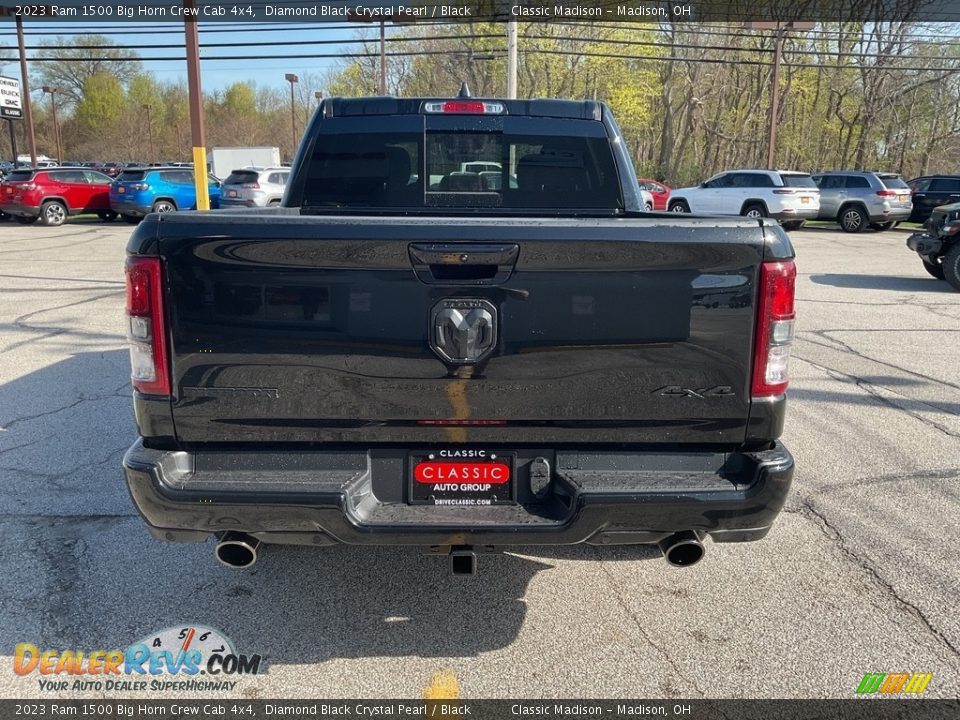 2023 Ram 1500 Big Horn Crew Cab 4x4 Diamond Black Crystal Pearl / Black Photo #11