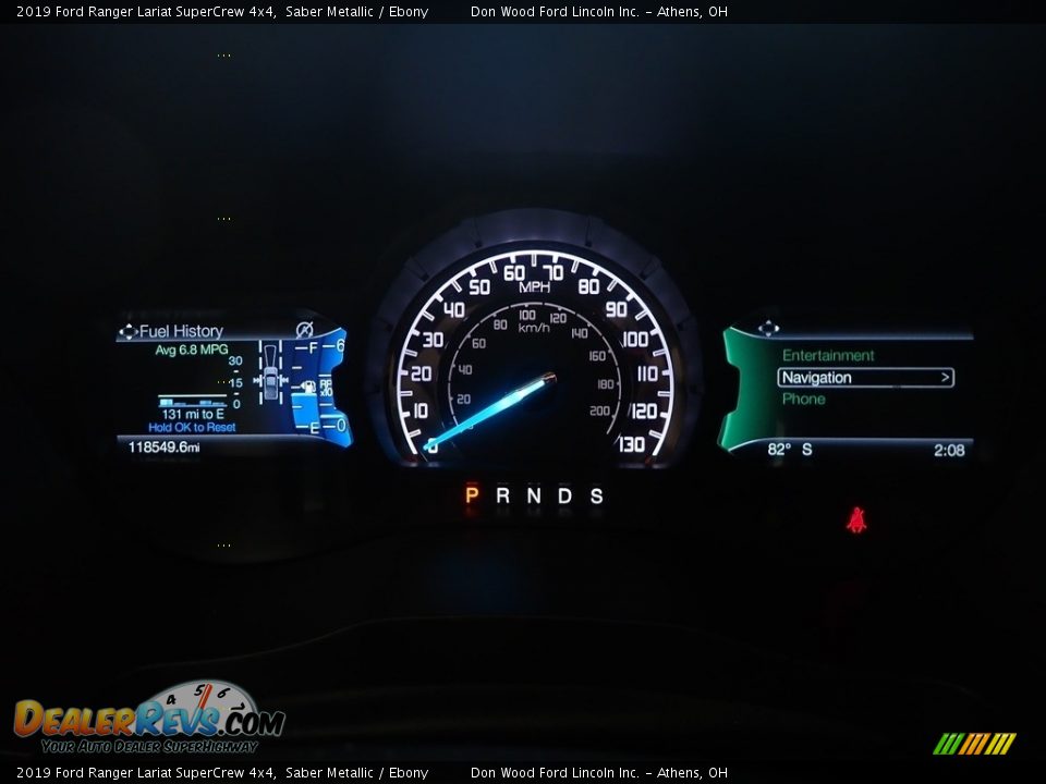 2019 Ford Ranger Lariat SuperCrew 4x4 Saber Metallic / Ebony Photo #26