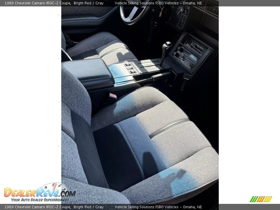 Front Seat of 1989 Chevrolet Camaro IROC-Z Coupe Photo #7