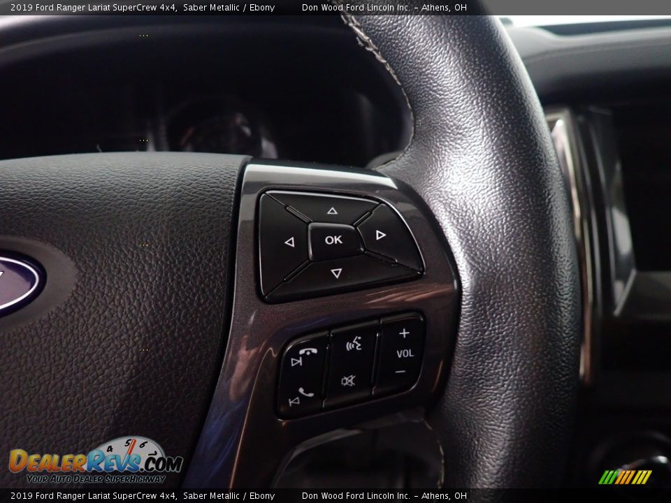 2019 Ford Ranger Lariat SuperCrew 4x4 Saber Metallic / Ebony Photo #28