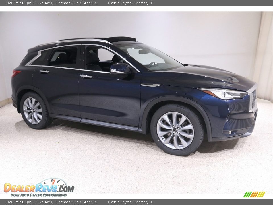 Hermosa Blue 2020 Infiniti QX50 Luxe AWD Photo #1