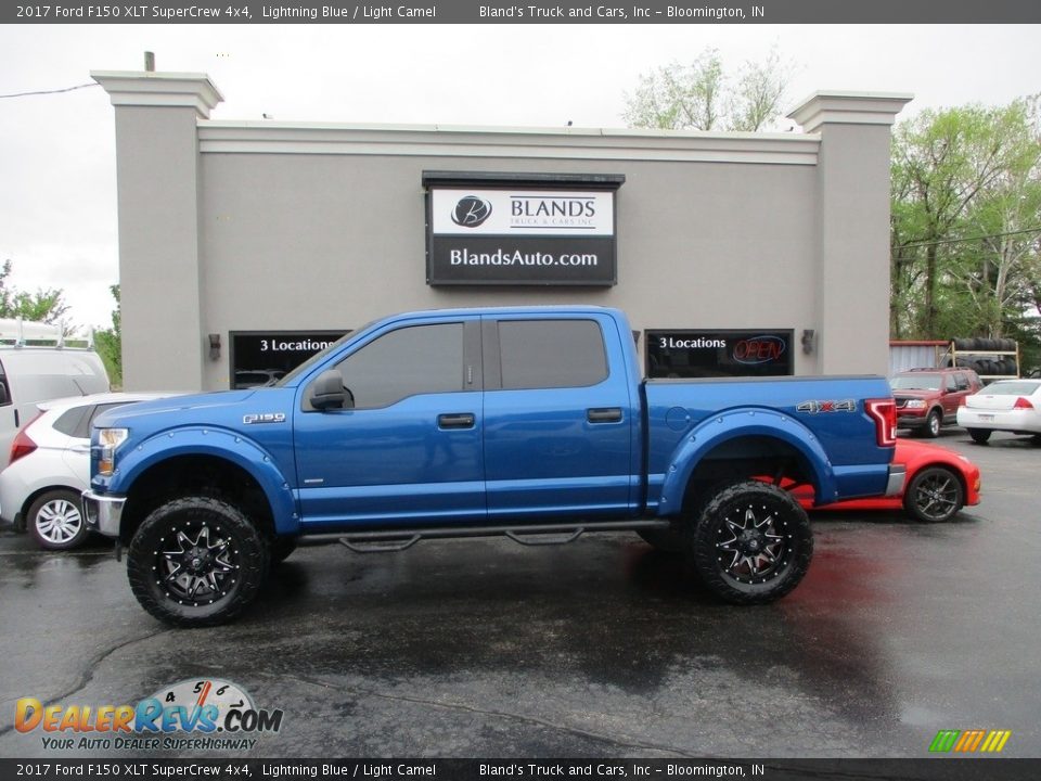 2017 Ford F150 XLT SuperCrew 4x4 Lightning Blue / Light Camel Photo #1