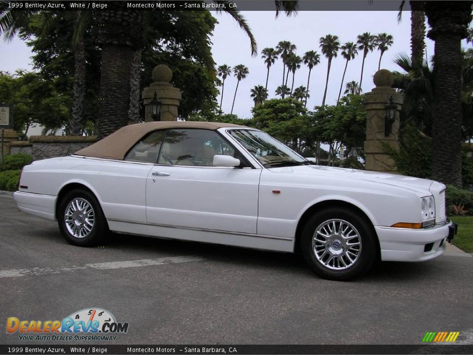1999 Bentley Azure White / Beige Photo #9