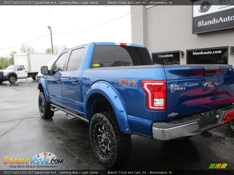 2017 Ford F150 XLT SuperCrew 4x4 Lightning Blue / Light Camel Photo #3