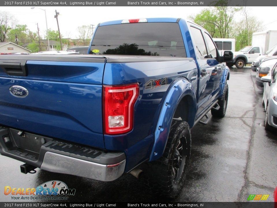 2017 Ford F150 XLT SuperCrew 4x4 Lightning Blue / Light Camel Photo #4