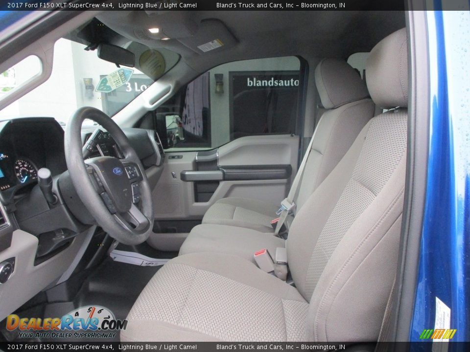 2017 Ford F150 XLT SuperCrew 4x4 Lightning Blue / Light Camel Photo #7