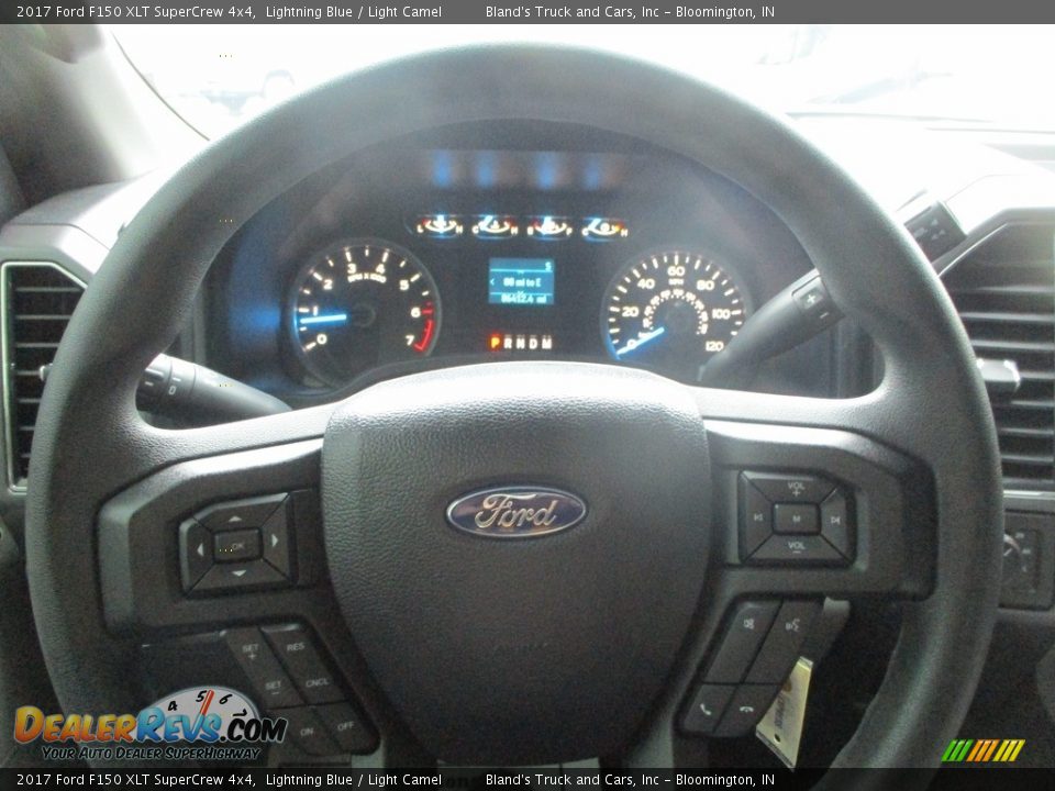 2017 Ford F150 XLT SuperCrew 4x4 Lightning Blue / Light Camel Photo #9