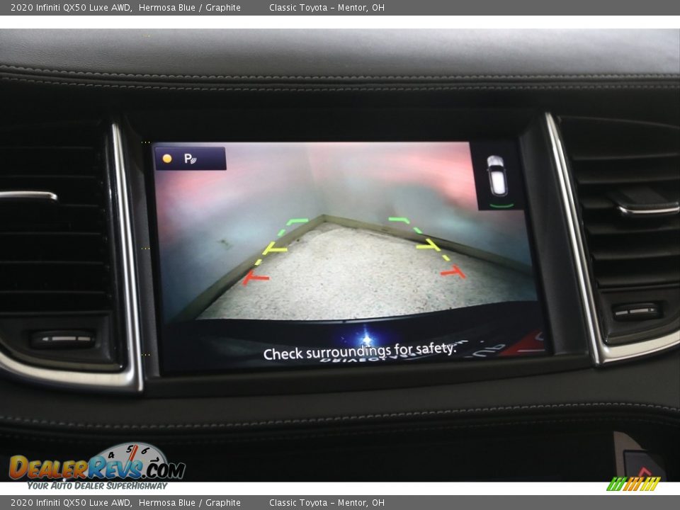 2020 Infiniti QX50 Luxe AWD Hermosa Blue / Graphite Photo #11