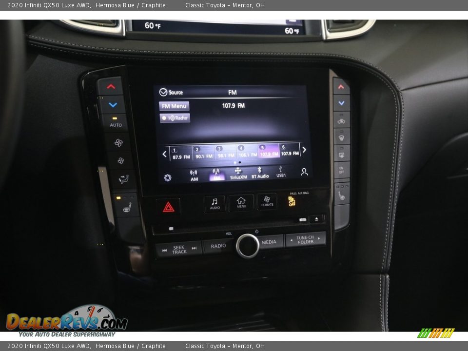 Controls of 2020 Infiniti QX50 Luxe AWD Photo #12