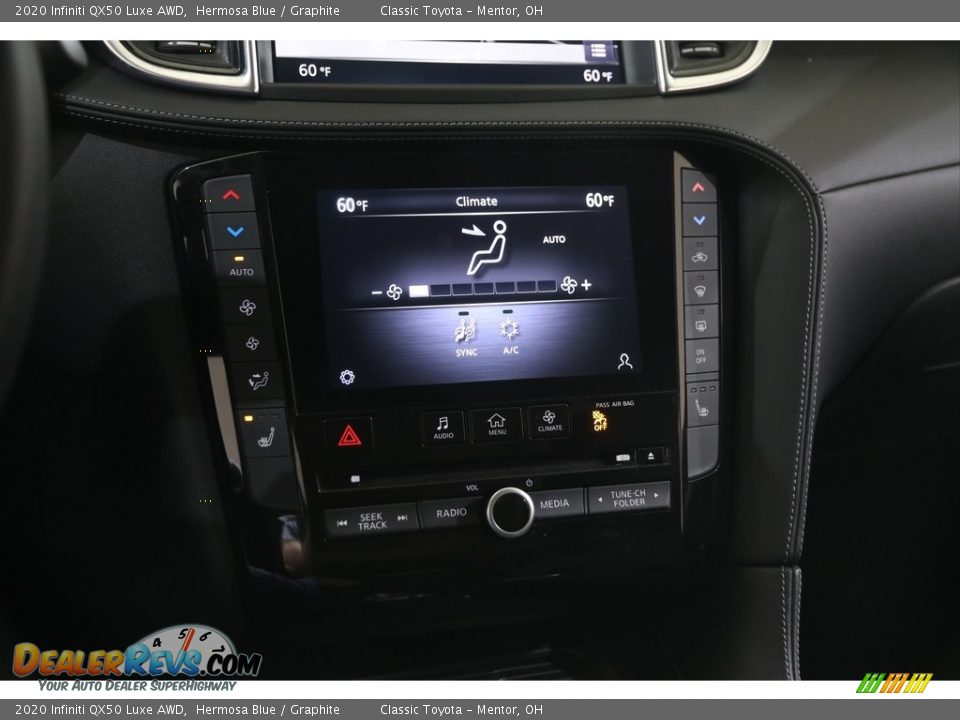 Controls of 2020 Infiniti QX50 Luxe AWD Photo #14