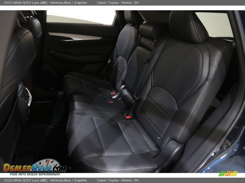 Rear Seat of 2020 Infiniti QX50 Luxe AWD Photo #19