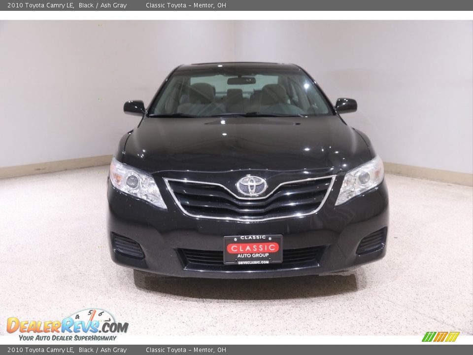 2010 Toyota Camry LE Black / Ash Gray Photo #2