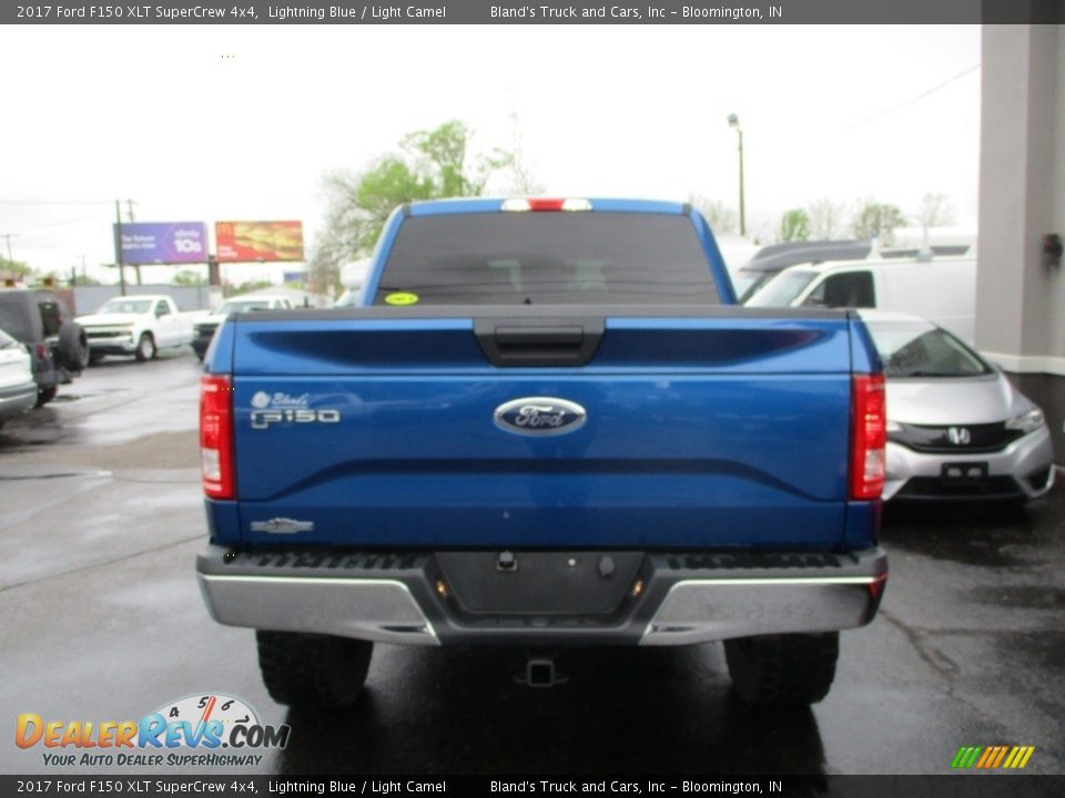 2017 Ford F150 XLT SuperCrew 4x4 Lightning Blue / Light Camel Photo #24