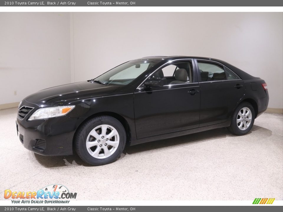 2010 Toyota Camry LE Black / Ash Gray Photo #3