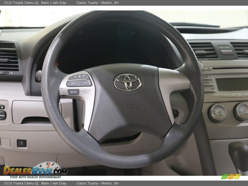 2010 Toyota Camry LE Black / Ash Gray Photo #7