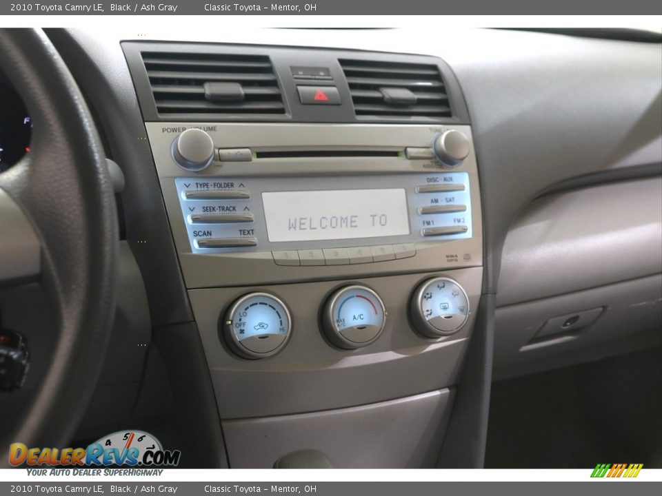 2010 Toyota Camry LE Black / Ash Gray Photo #9