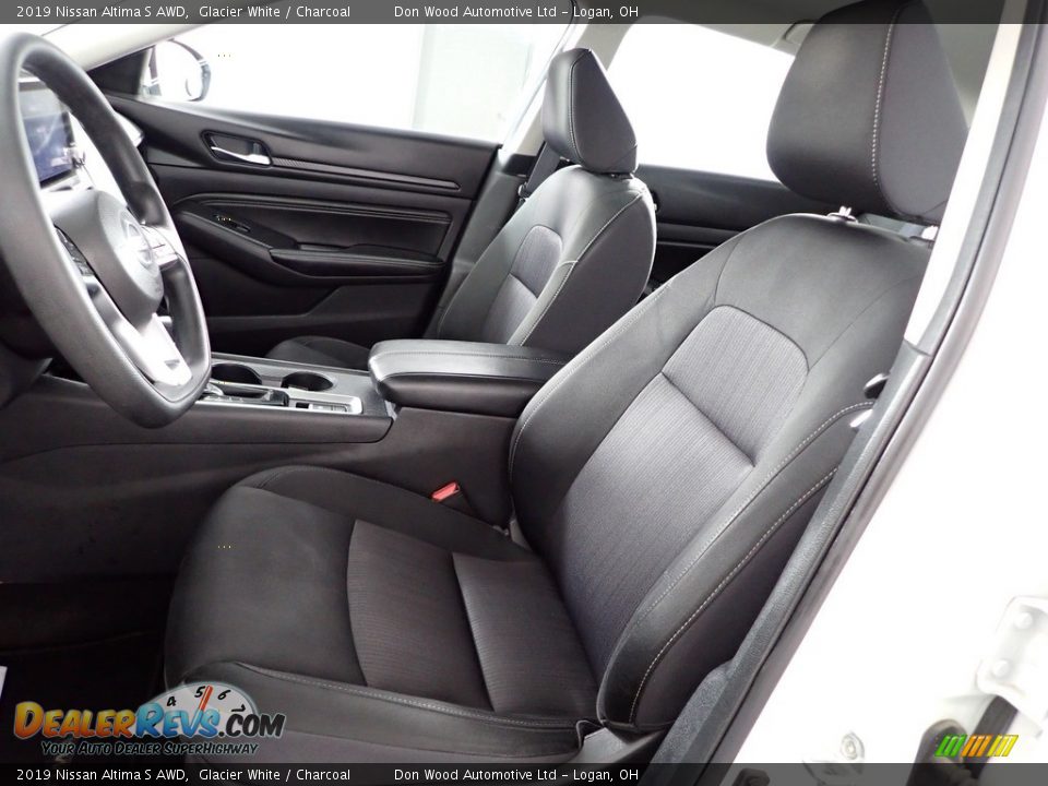 2019 Nissan Altima S AWD Glacier White / Charcoal Photo #14