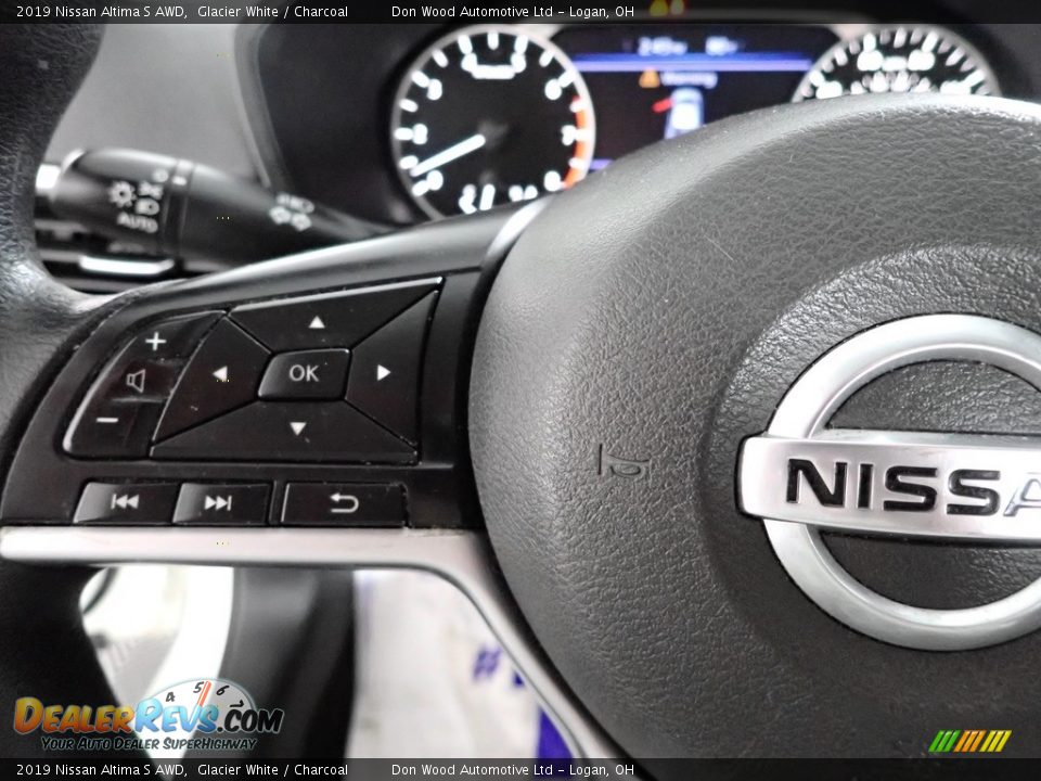 2019 Nissan Altima S AWD Glacier White / Charcoal Photo #16