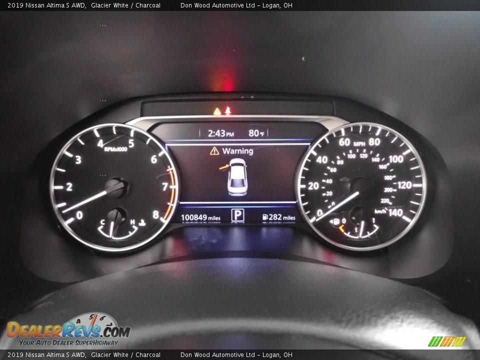 2019 Nissan Altima S AWD Glacier White / Charcoal Photo #18