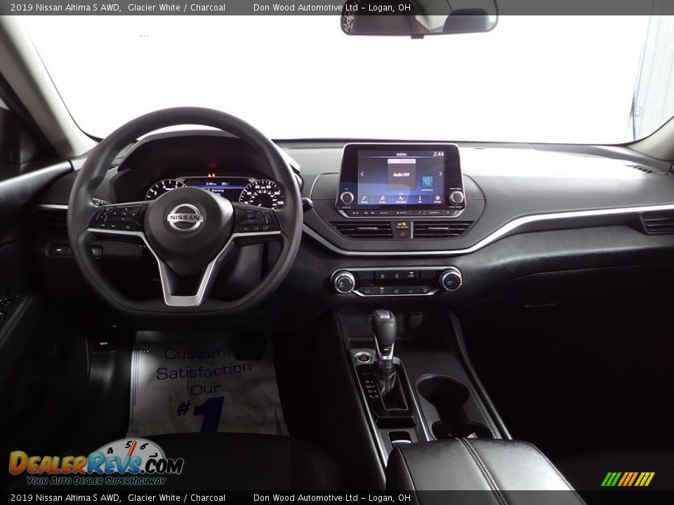 2019 Nissan Altima S AWD Glacier White / Charcoal Photo #24