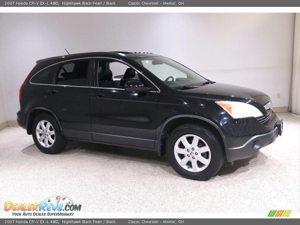 2007 Honda CR-V EX-L 4WD Nighthawk Black Pearl / Black Photo #1