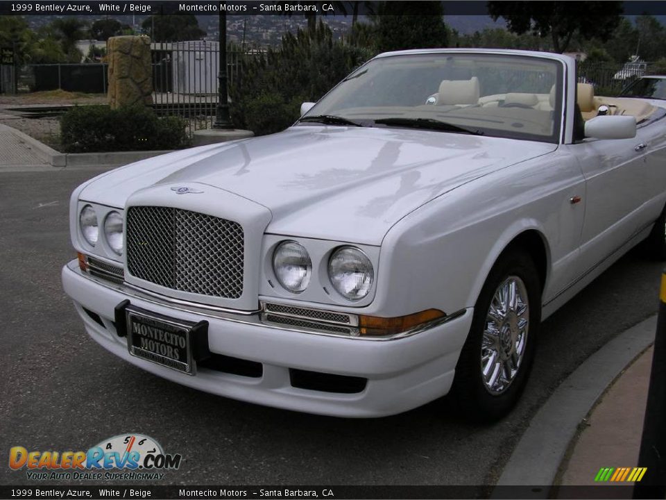 1999 Bentley Azure White / Beige Photo #14