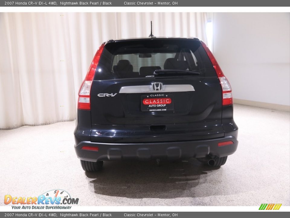 2007 Honda CR-V EX-L 4WD Nighthawk Black Pearl / Black Photo #15