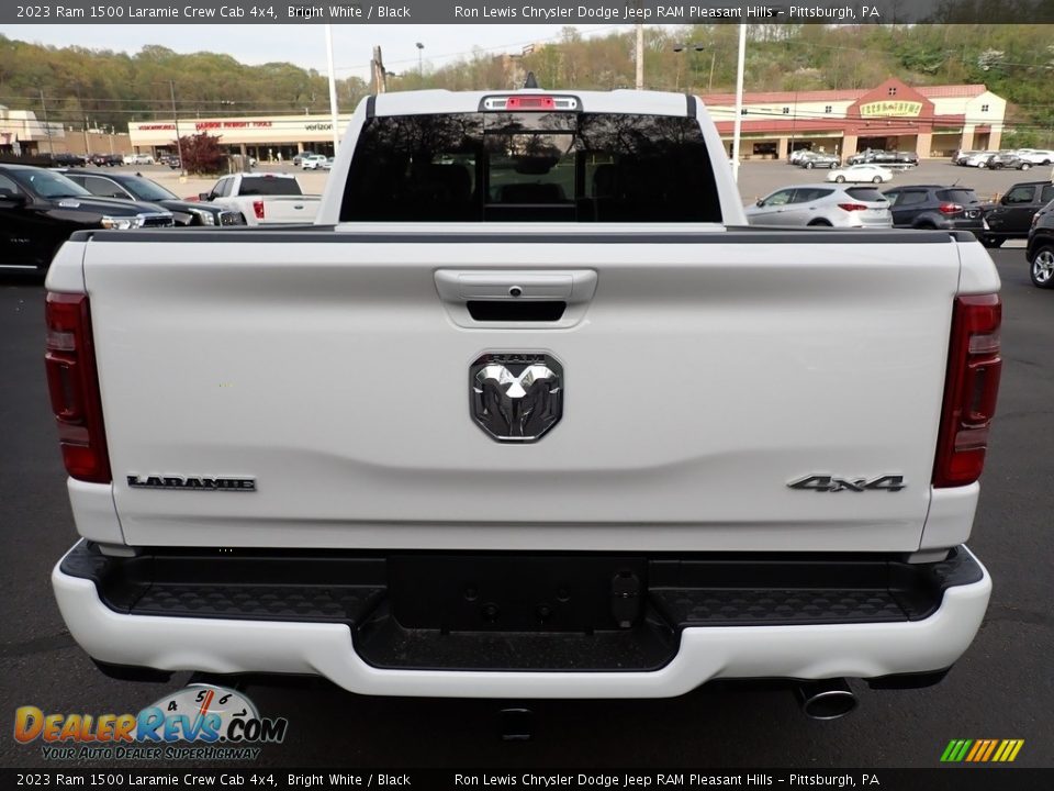 2023 Ram 1500 Laramie Crew Cab 4x4 Bright White / Black Photo #4