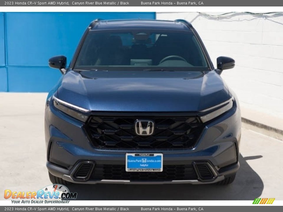 2023 Honda CR-V Sport AWD Hybrid Canyon River Blue Metallic / Black Photo #3