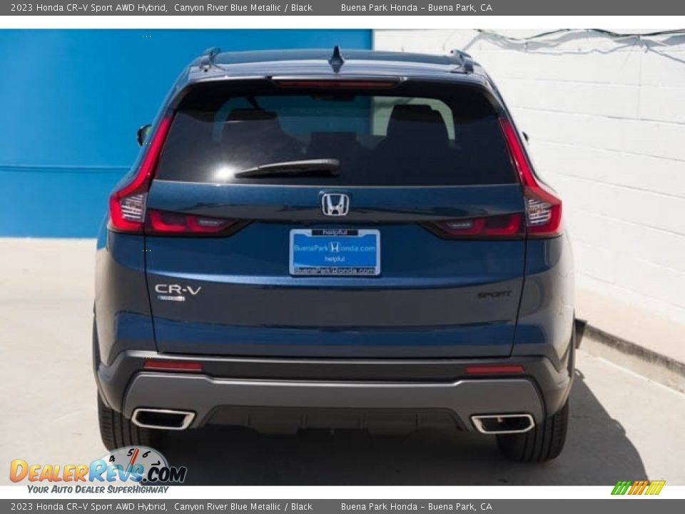 2023 Honda CR-V Sport AWD Hybrid Canyon River Blue Metallic / Black Photo #7