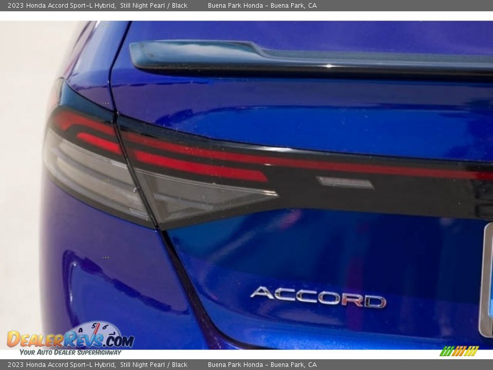 2023 Honda Accord Sport-L Hybrid Still Night Pearl / Black Photo #8