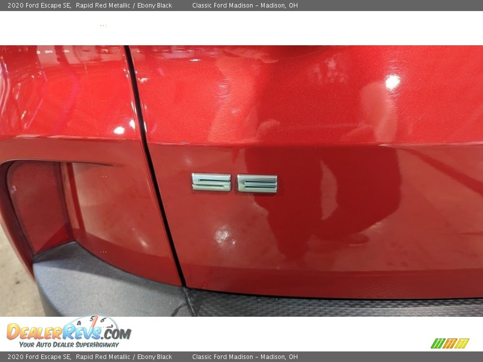 2020 Ford Escape SE Rapid Red Metallic / Ebony Black Photo #21