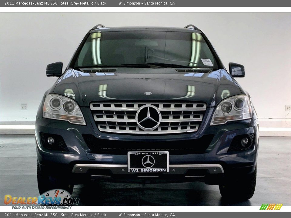 2011 Mercedes-Benz ML 350 Steel Grey Metallic / Black Photo #2