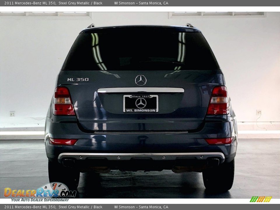 2011 Mercedes-Benz ML 350 Steel Grey Metallic / Black Photo #3