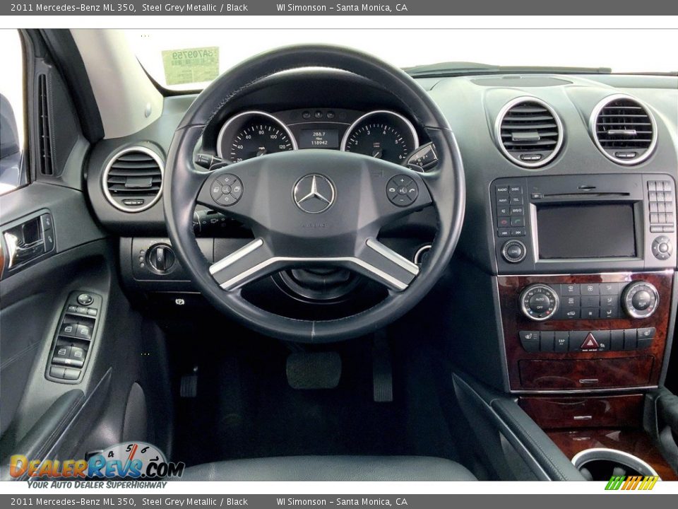 2011 Mercedes-Benz ML 350 Steel Grey Metallic / Black Photo #4