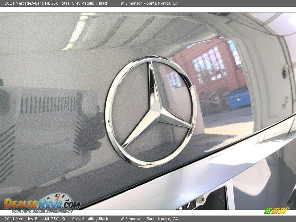 2011 Mercedes-Benz ML 350 Steel Grey Metallic / Black Photo #7