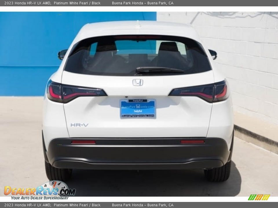 2023 Honda HR-V LX AWD Platinum White Pearl / Black Photo #7