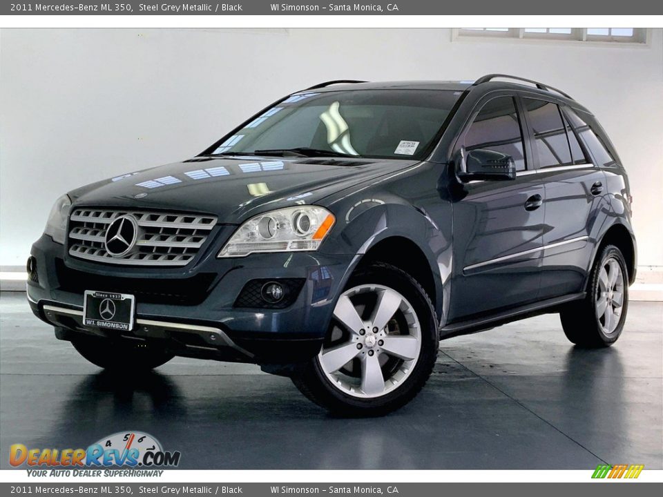 2011 Mercedes-Benz ML 350 Steel Grey Metallic / Black Photo #12