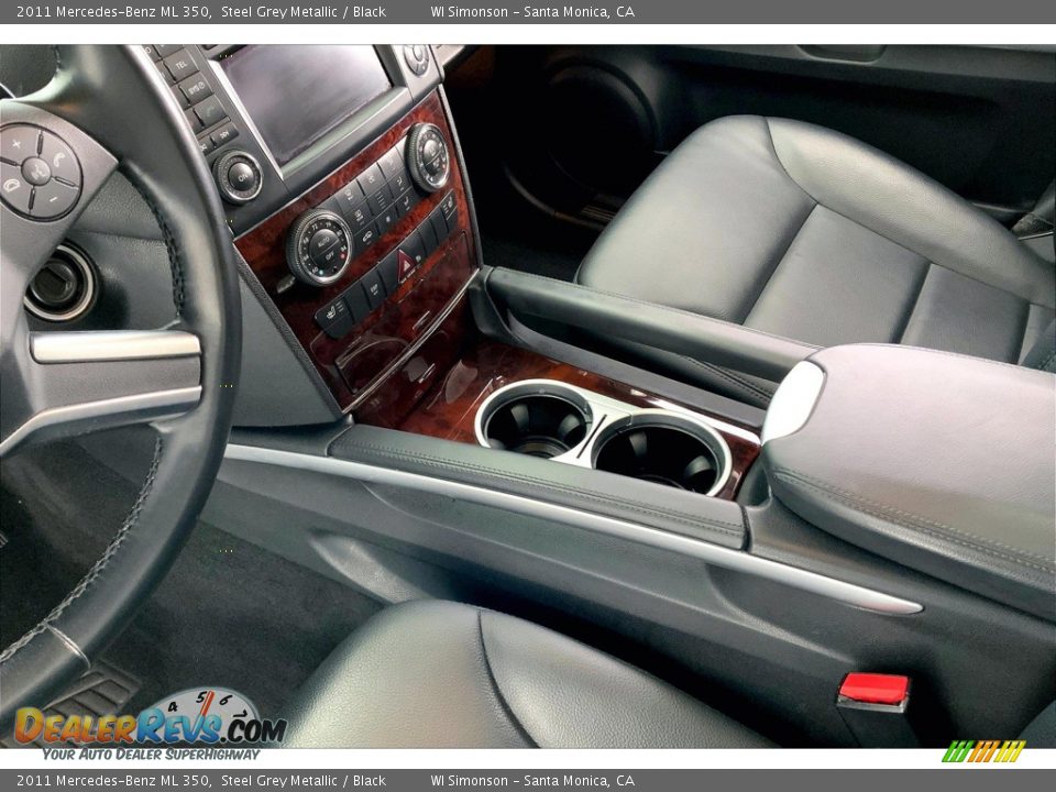 2011 Mercedes-Benz ML 350 Steel Grey Metallic / Black Photo #17