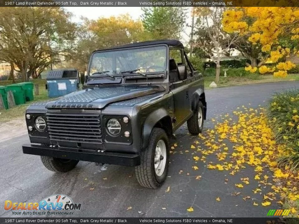 Front 3/4 View of 1987 Land Rover Defender 90 Soft Top Photo #1