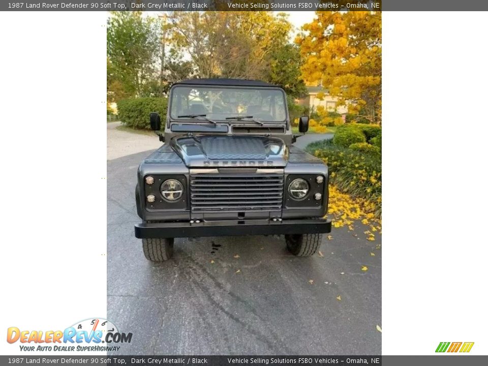 Dark Grey Metallic 1987 Land Rover Defender 90 Soft Top Photo #6