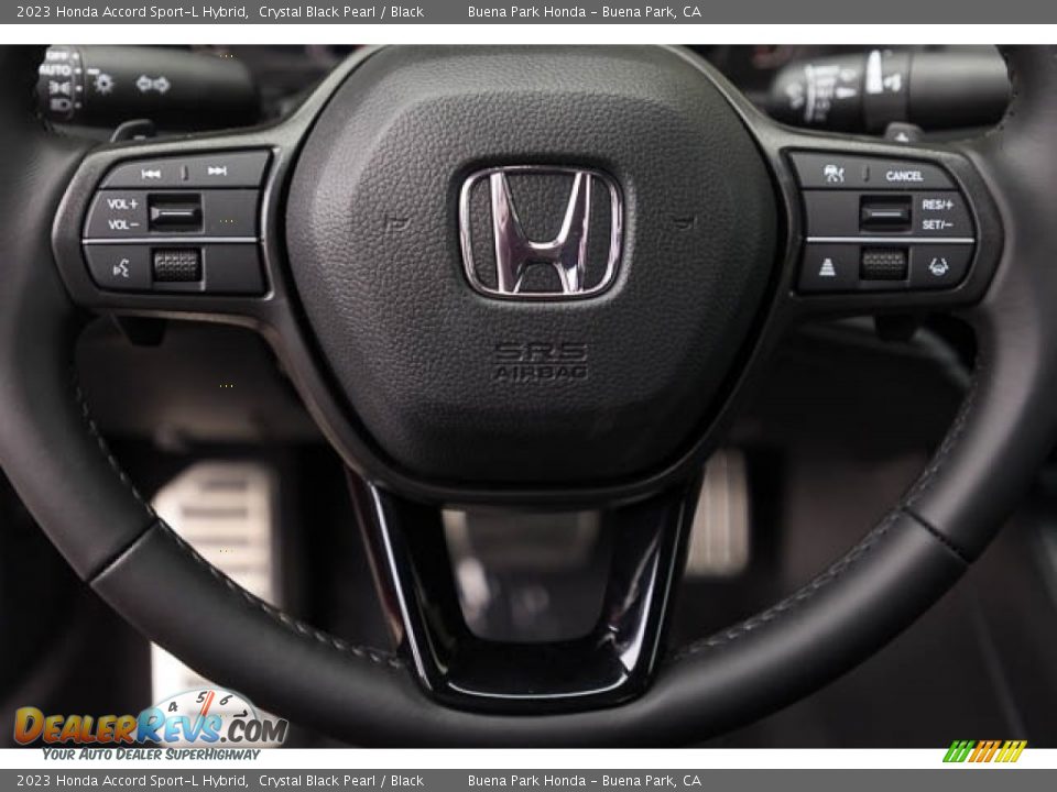 2023 Honda Accord Sport-L Hybrid Crystal Black Pearl / Black Photo #21