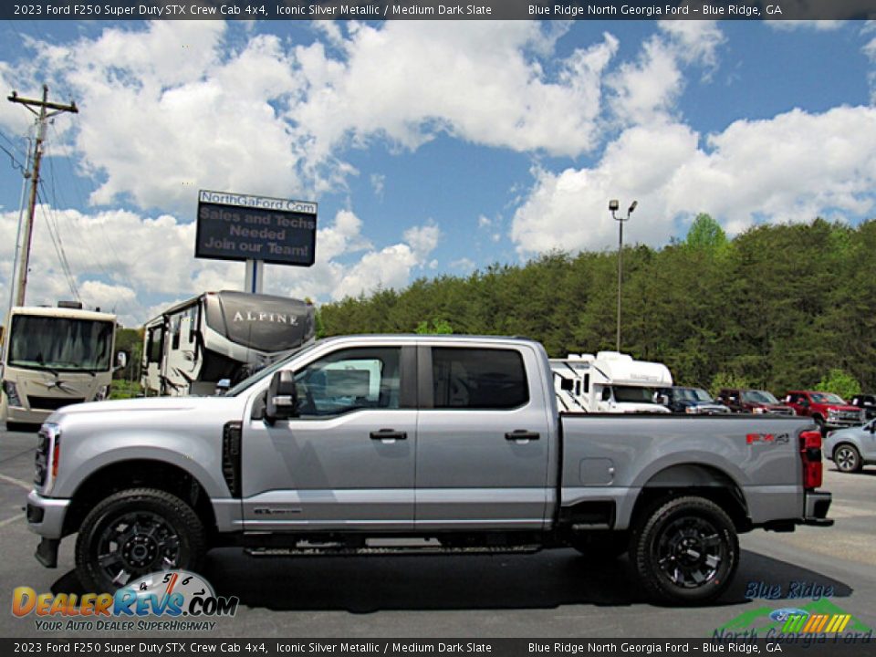 Iconic Silver Metallic 2023 Ford F250 Super Duty STX Crew Cab 4x4 Photo #2